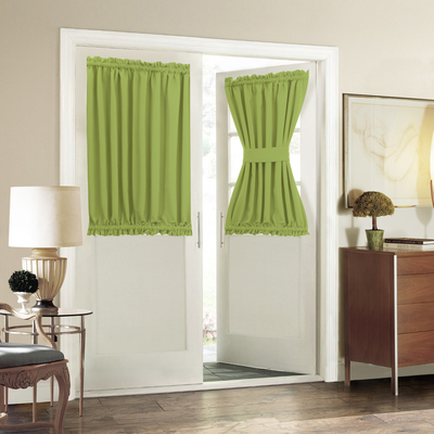 Kitchen Door Curtain Panels Window Treatment Coverings - Aquazolax Decorative 54"x 40" Blackout Curt