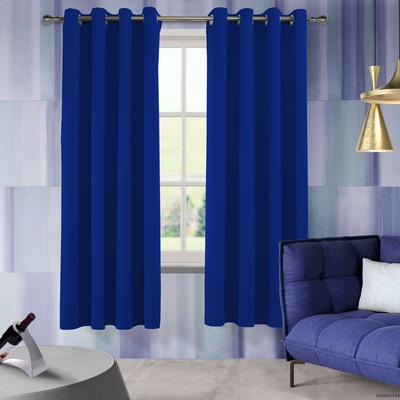 Aquazolax Blackout Curtains, 52"x84", Royal Blue, 2 Panels