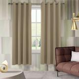 Aquazolax Thermal Insulated Blackout Curtain Draperies, 52x84 Inch, Taupe/Khaki