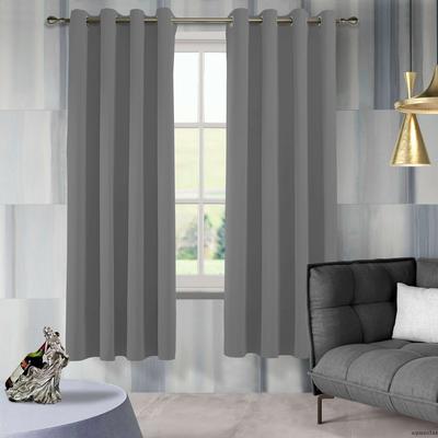 Aquazolax Blackout Curtains, Grey, 52 x 84-Inch, Set of 2 