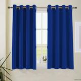 Aquazolax Blackout Curtains, Royal Blue, 52x63-inch, 1 Pair